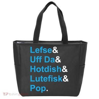 Lefse & Uff Da & Hotdish & Lutefisk & Pop Minnesota Tote Bag