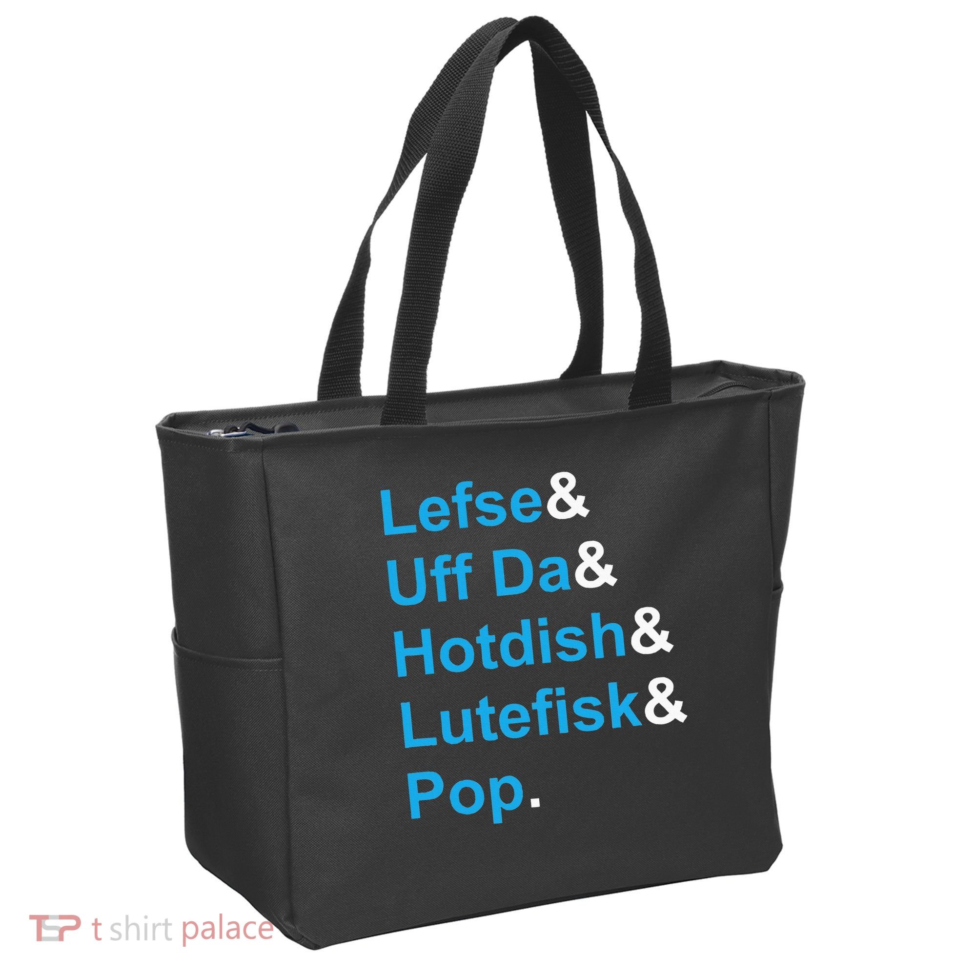 Lefse & Uff Da & Hotdish & Lutefisk & Pop Minnesota Tote Bag