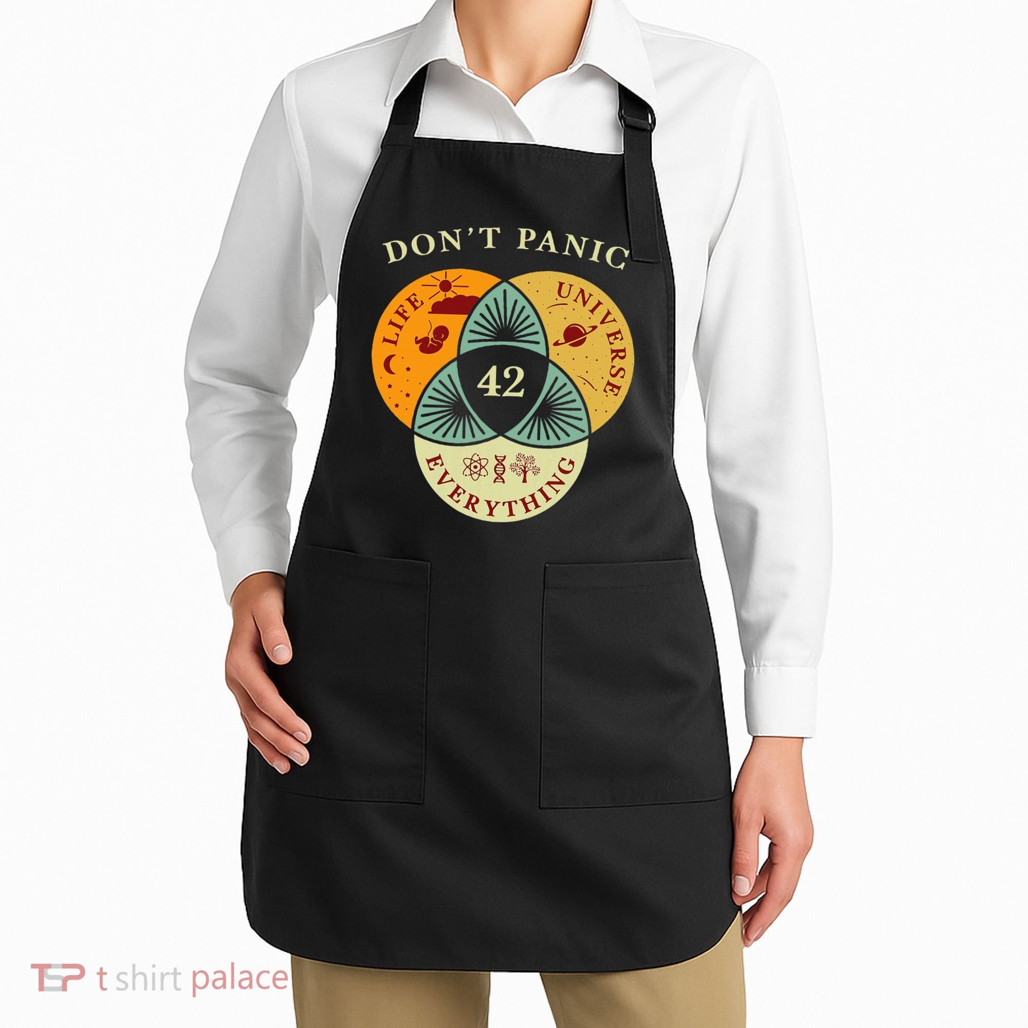 Life Universe Everything 42 Science Fiction Space Lovers Apron