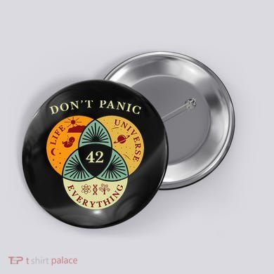 Life Universe Everything 42 Science Fiction Space Lovers Button