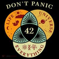 Life Universe Everything 42 Science Fiction Space Lovers Button thumb 1