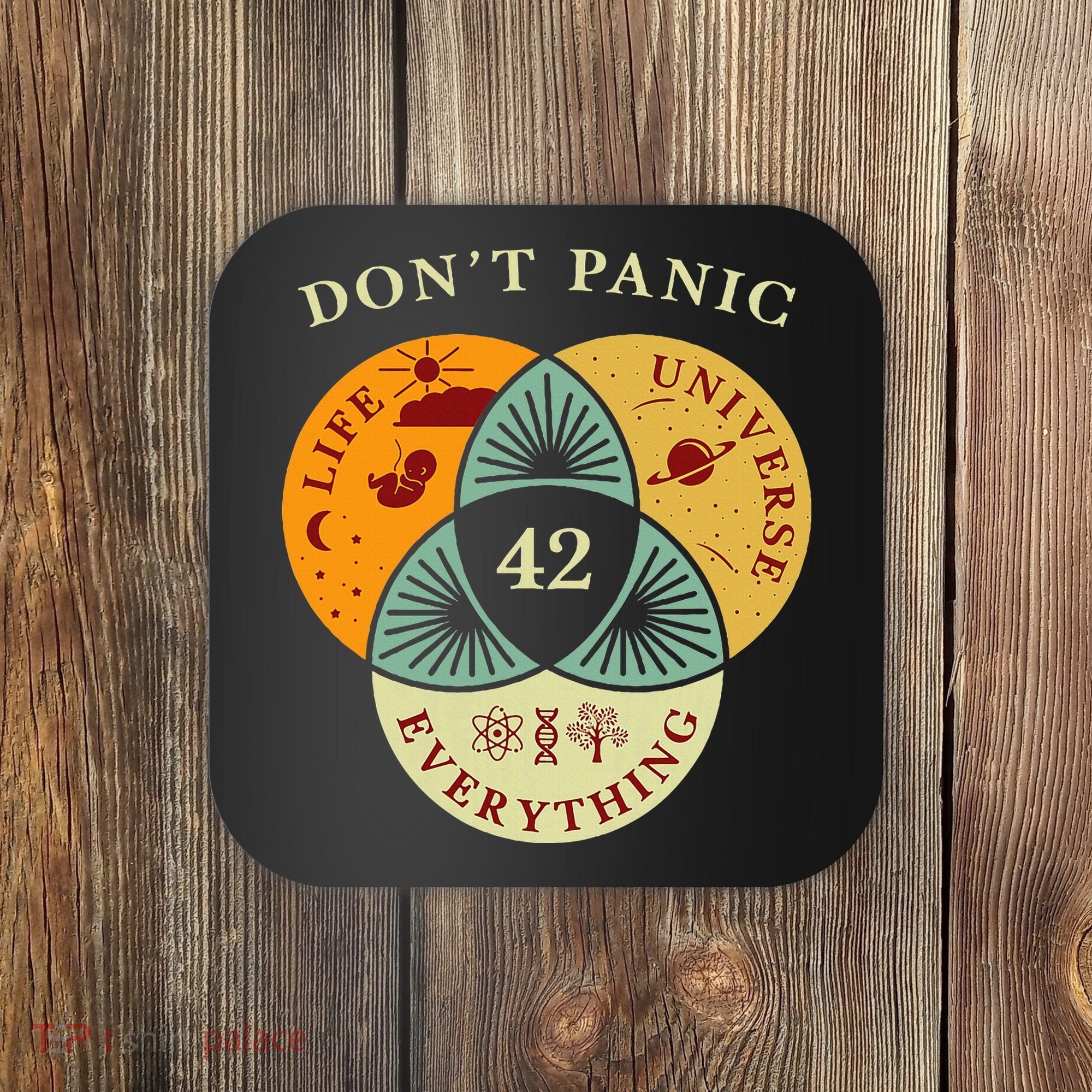 Life Universe Everything 42 Science Fiction Space Lovers Coaster