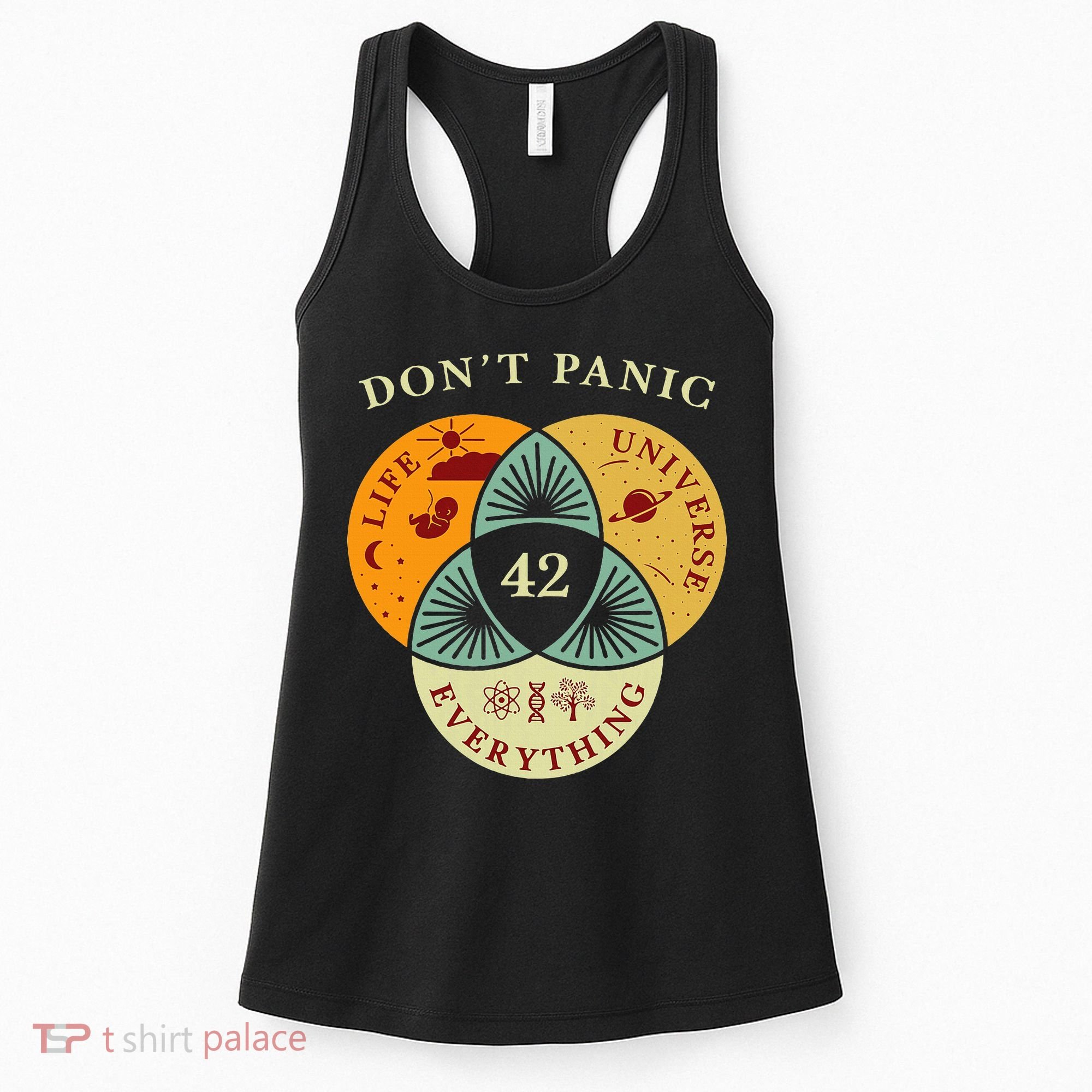 Life Universe Everything 42 Science Fiction Space Lovers Women's Tank Top