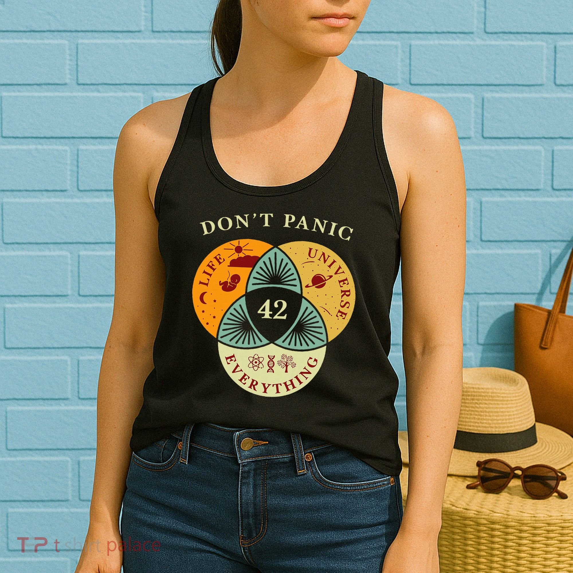 Life Universe Everything 42 Science Fiction Space Lovers Women's Tank Top