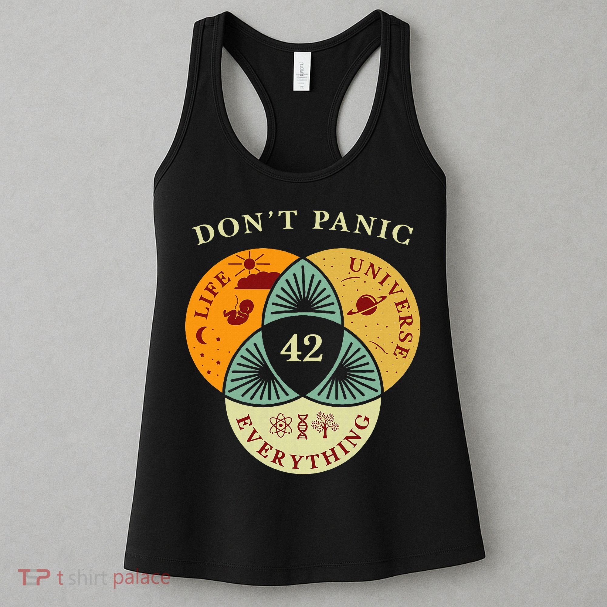 Life Universe Everything 42 Science Fiction Space Lovers Women's Tank Top