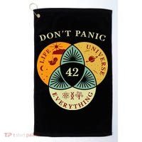 Life Universe Everything 42 Science Fiction Space Lovers Golf Towel thumb 0