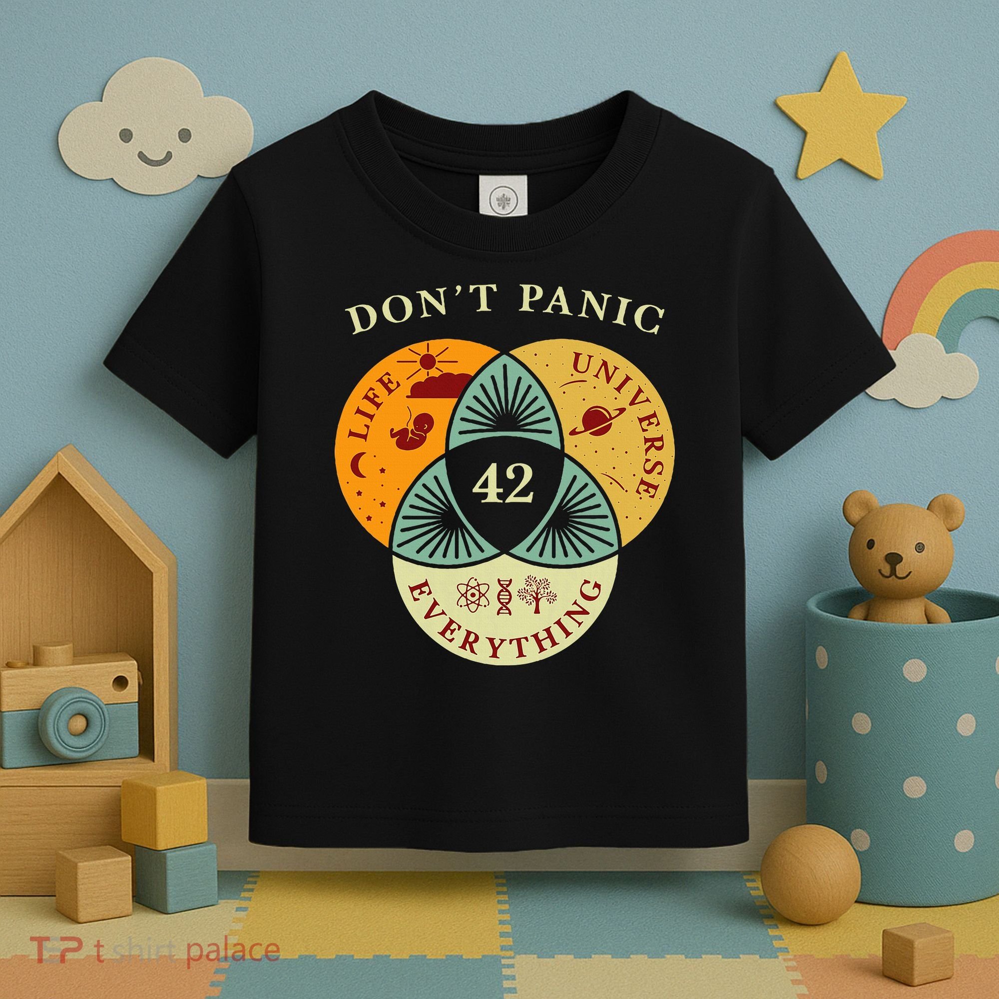 Life Universe Everything 42 Science Fiction Space Lovers Toddler T-Shirt