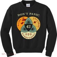 Life Universe Everything 42 Science Fiction Space Lovers Kids Sweatshirt thumb 0