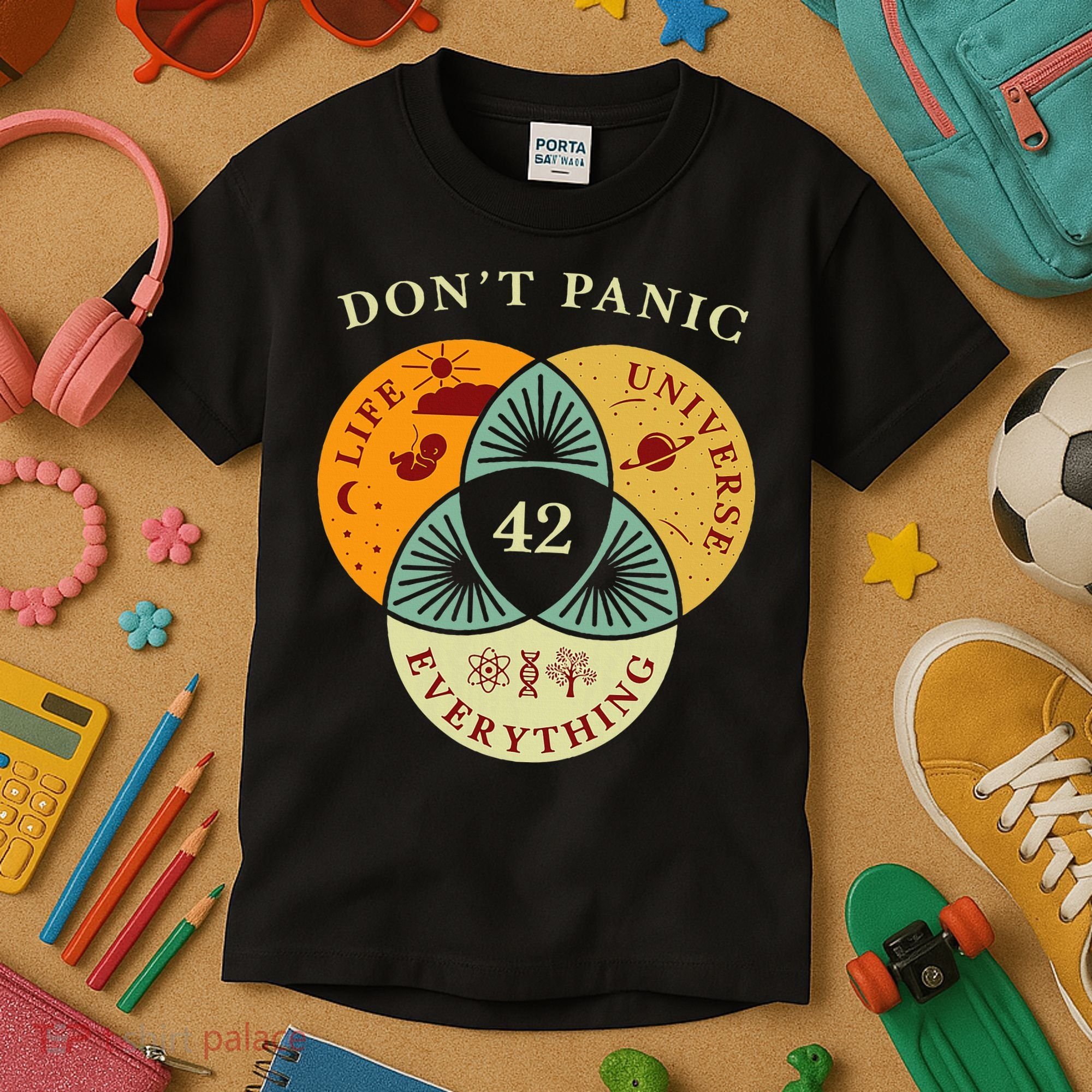 Life Universe Everything 42 Science Fiction Space Lovers Kids T-Shirt