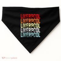 Liverpool Uk Flag USA-Made Doggie Bandana thumb 0