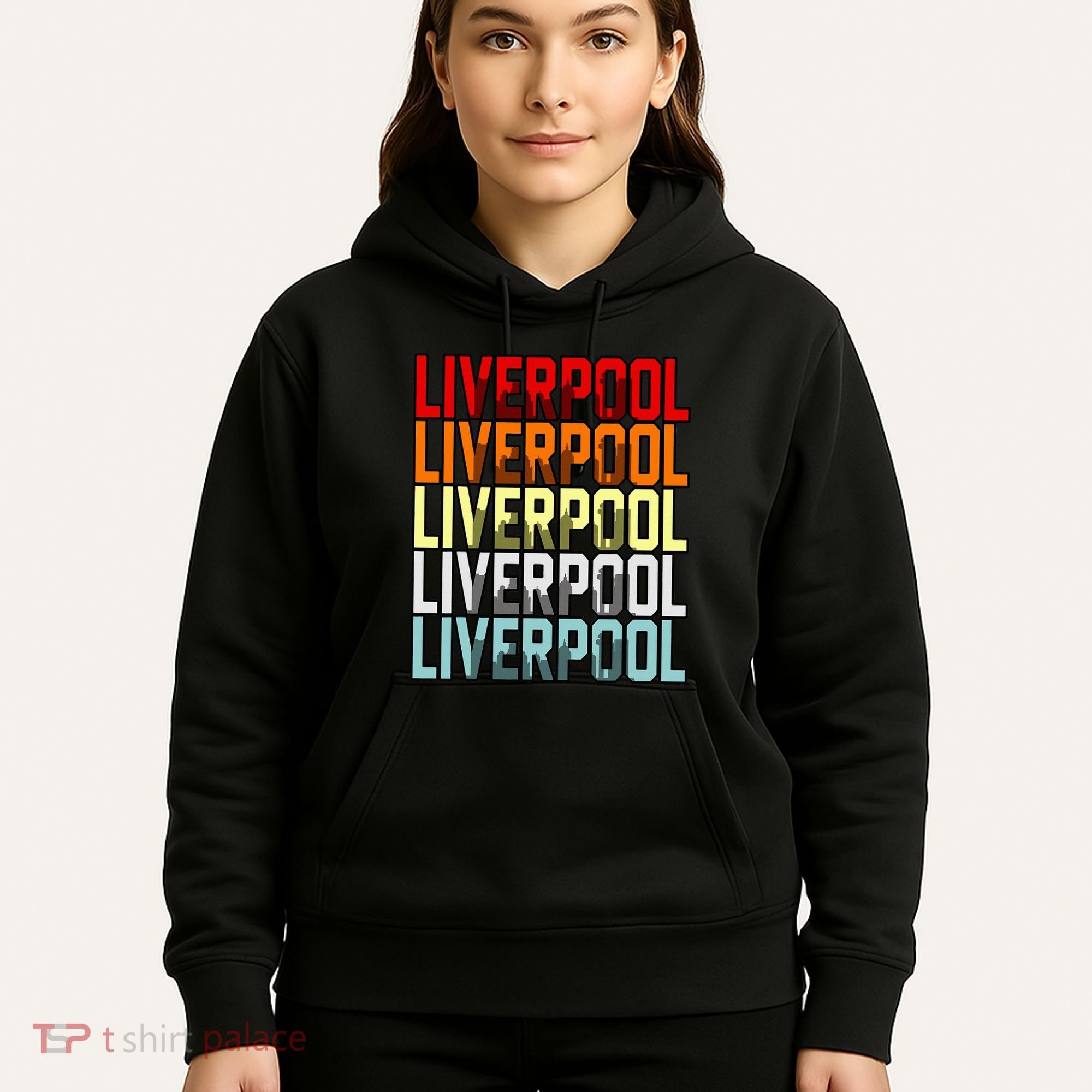 Liverpool Uk Flag Hoodie