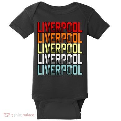 Liverpool Uk Flag Baby Bodysuit