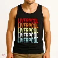 Liverpool Uk Flag Tank Top thumb 3