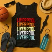 Liverpool Uk Flag Tank Top thumb 4