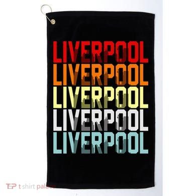Liverpool Uk Flag Golf Towel