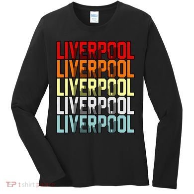 Liverpool Uk Flag Women's Long Sleeve Shirt