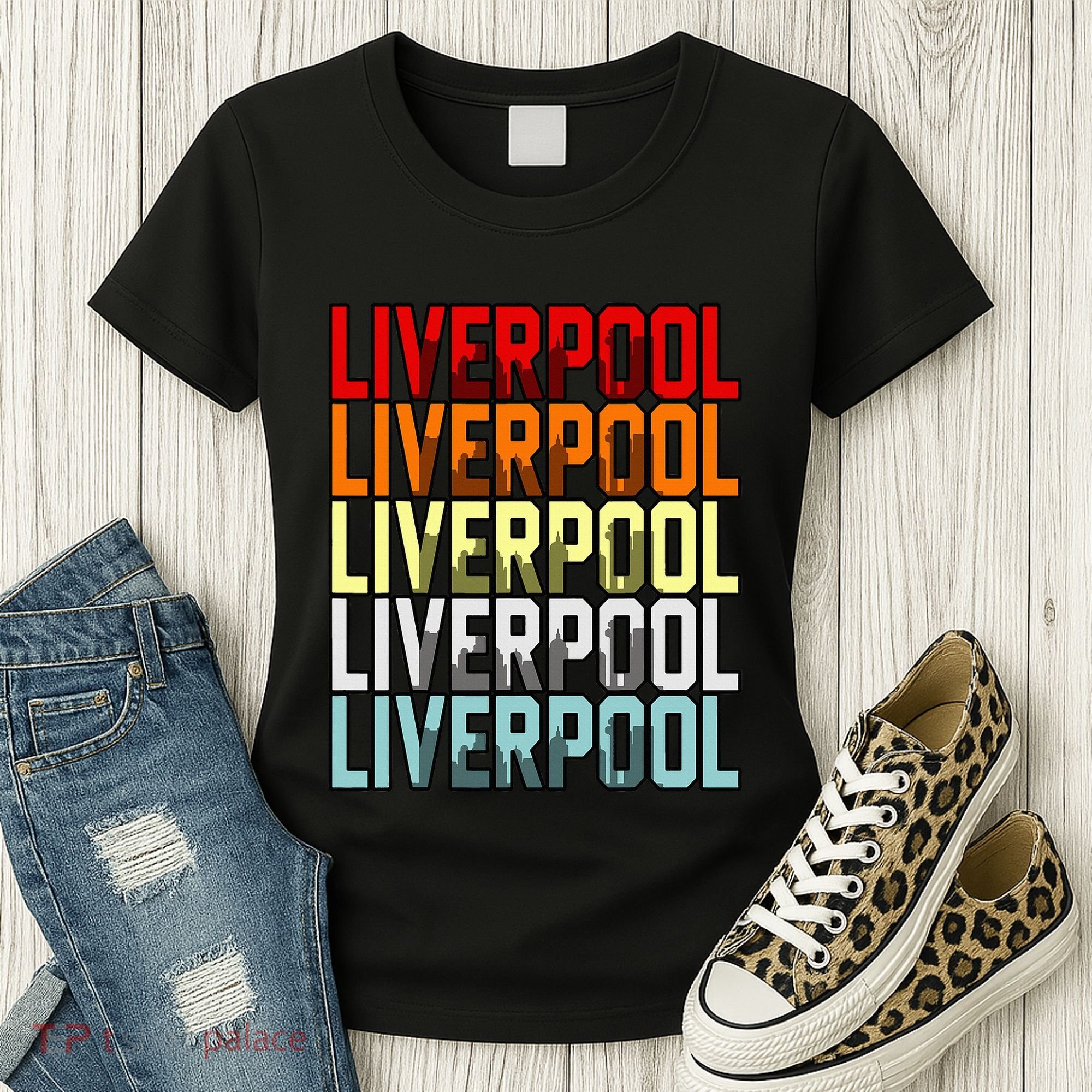 Liverpool Uk Flag Women's T-Shirt
