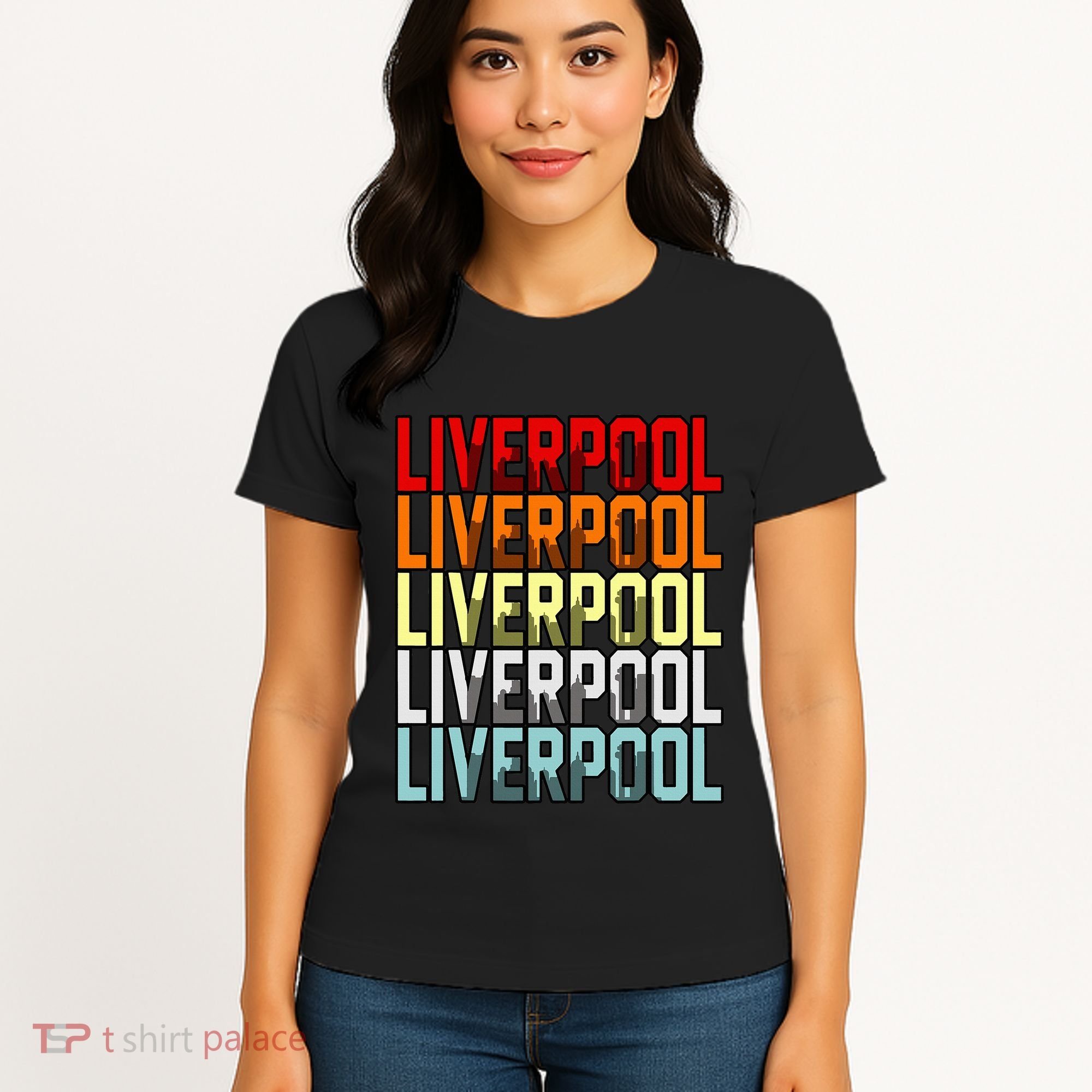 Liverpool Uk Flag Women's T-Shirt