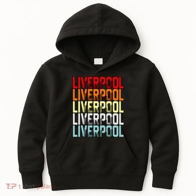 Liverpool Uk Flag Kids Hoodie
