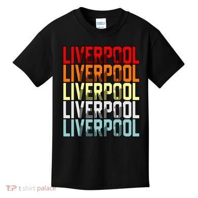 Liverpool Uk Flag Kids T-Shirt