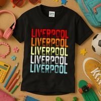 Liverpool Uk Flag Kids T-Shirt thumb 3