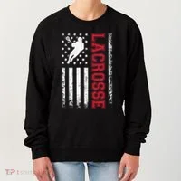 Lacrosse Usa Flag Lax Women's Sweatshirt thumb 0