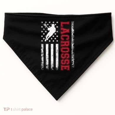 Lacrosse Usa Flag Lax USA-Made Doggie Bandana