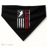 Lacrosse Usa Flag Lax USA-Made Doggie Bandana thumb 0