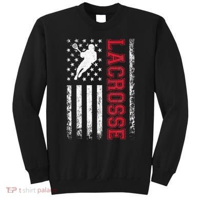 Lacrosse Usa Flag Lax Sweatshirt