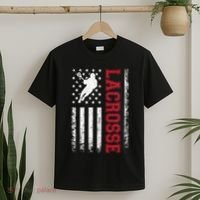 Lacrosse Usa Flag Lax T-Shirt thumb 2
