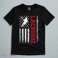 Lacrosse Usa Flag Lax T-Shirt thumb 5