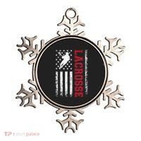 Lacrosse Usa Flag Lax Ornament thumb 0