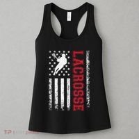 Lacrosse Usa Flag Lax Women's Tank Top thumb 3