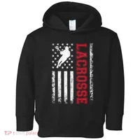 Lacrosse Usa Flag Lax Toddler Hoodie thumb 0