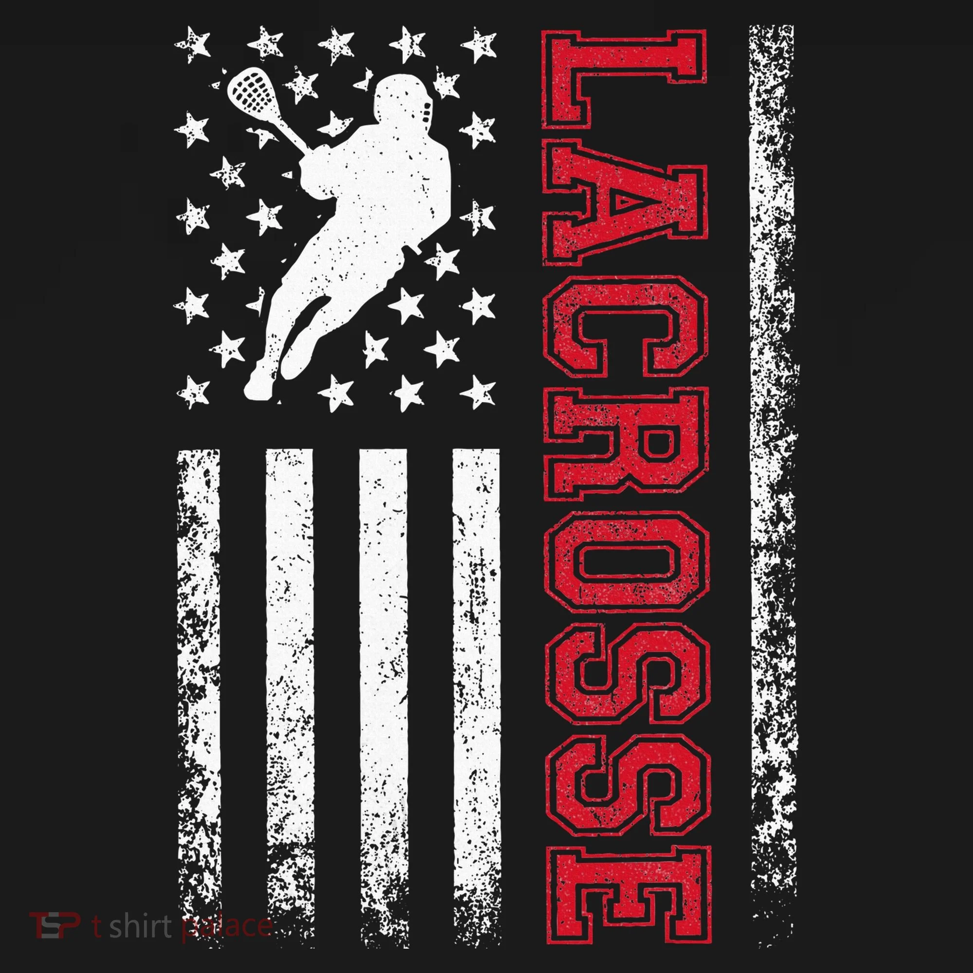 Lacrosse Usa Flag Lax Toddler Hoodie