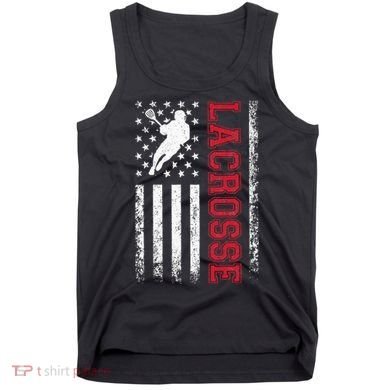 Lacrosse Usa Flag Lax Tank Top