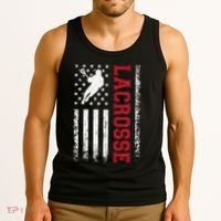 Lacrosse Usa Flag Lax Tank Top thumb 3