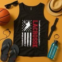 Lacrosse Usa Flag Lax Tank Top thumb 4