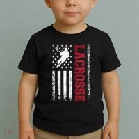 Lacrosse Usa Flag Lax Toddler T-Shirt thumb 2