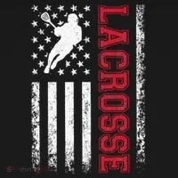 Lacrosse Usa Flag Lax Women's T-Shirt thumb 6