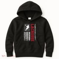 Lacrosse Usa Flag Lax Kids Hoodie thumb 0