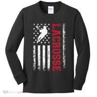Lacrosse Usa Flag Lax Kids Long Sleeve Shirt thumb 0