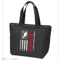 Lacrosse Usa Flag Lax Tote Bag thumb 3