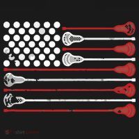 Lacrosse USA Flag Lax Ornament thumb 1