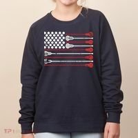 Lacrosse USA Flag Lax Women's Sweatshirt thumb 0