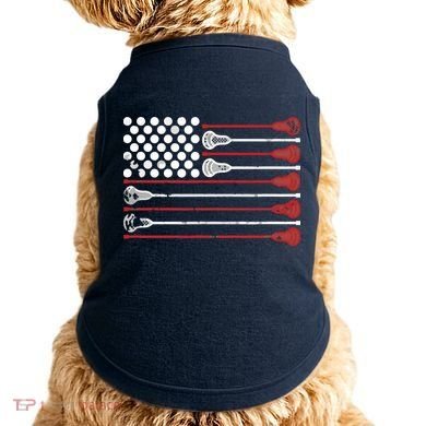 Lacrosse USA Flag Lax Doggie Tank