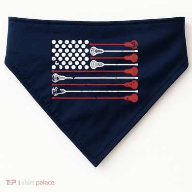 Lacrosse USA Flag Lax USA-Made Doggie Bandana