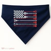 Lacrosse USA Flag Lax USA-Made Doggie Bandana thumb 0