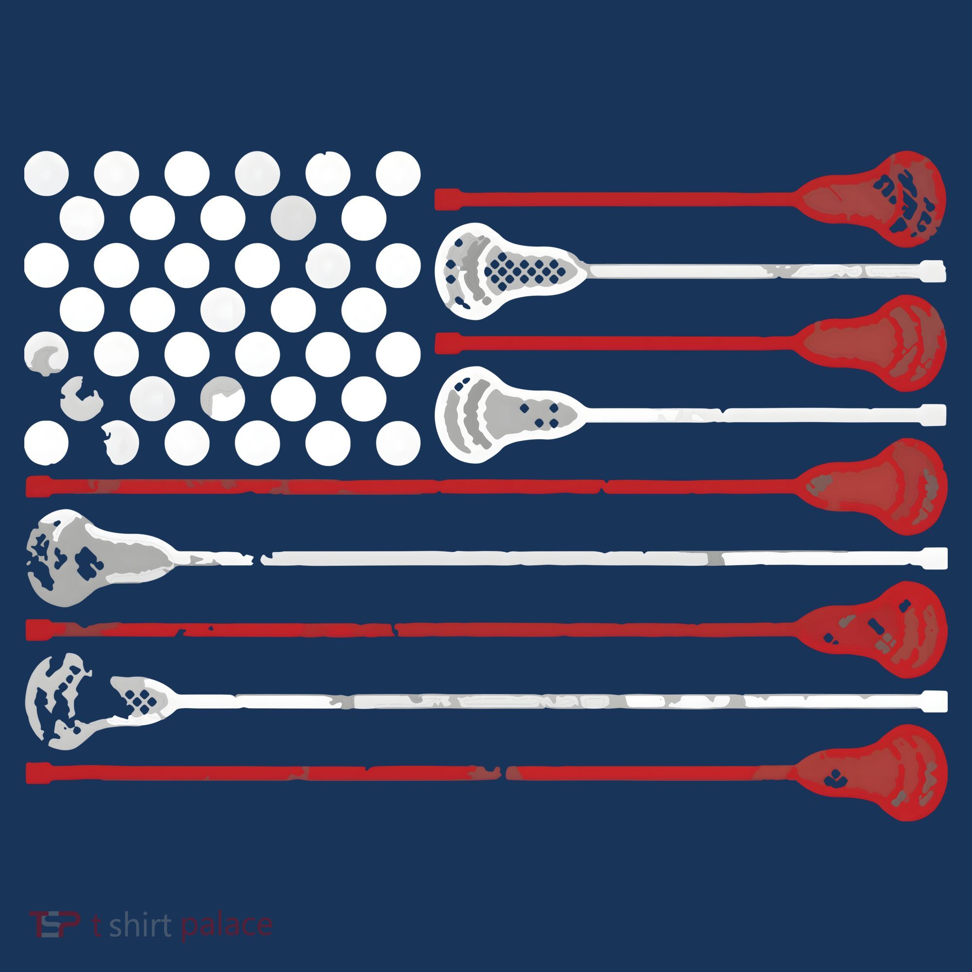 Lacrosse USA Flag Lax Apron