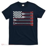 Lacrosse USA Flag Lax T-Shirt thumb 0